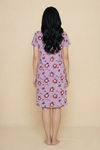 Zivame Toy Story Knit Cotton Knee Length Sleep Dress - Orchid Bloom — thumbnail 3